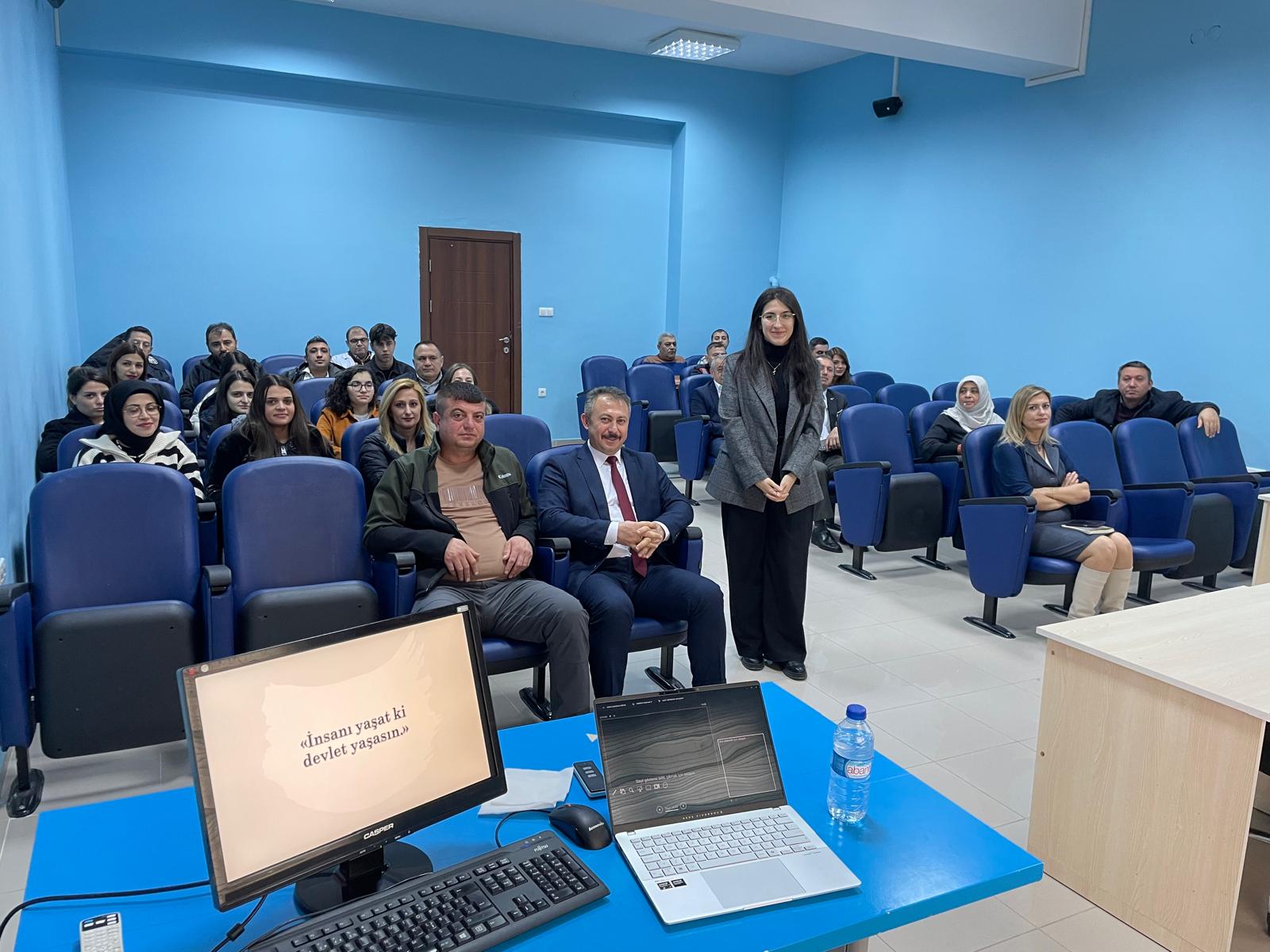 10 ARALIK İNSAN HAKLARI GÜNÜ KAPSAMINDA YAHŞİHAN İLÇE KAYMAKAMLIĞI TARAFINDAN DÜZENLENEN KONFERANSA KATILIM SAĞLADIK